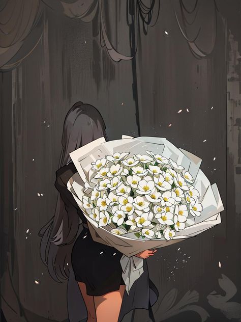 Anime Flower Aesthetic, Anime Flower, Background Ideas, Flowers Art, Art Anime, Flowers, Anime, Quick Saves, Art