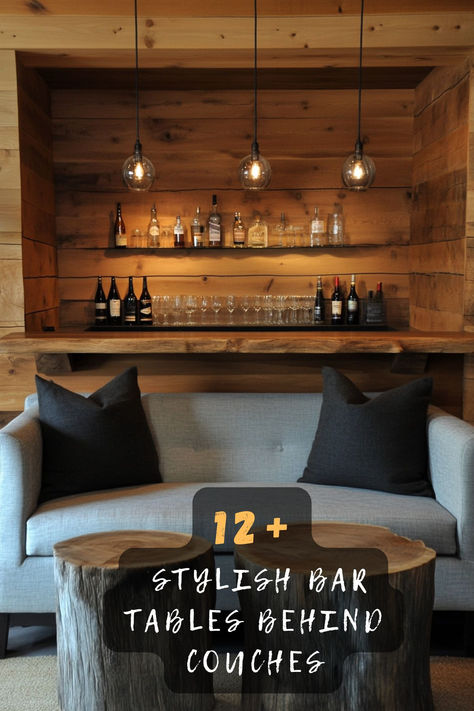 Upgrade your living room with these 11 bar table ideas behind your couch! From casual setups to chic designs, these ideas will elevate your space. Click to see how to style it perfectly! 🍹🛋️ #BarTableDecor #LivingRoomInspo #HomeStylingIdeas #ModernSpaces #InteriorDesignTips #ChicHomeDecor #FunctionalStyle Living Room With Bar Area, Bar Table Ideas, Bar Table Behind Couch, Couch Designs, Table Behind Couch, Behind Couch, Couch Design, Bar Areas, Chic Home Decor