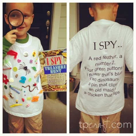 TPcraft.com: I Spy Costume {Elementary School Character Parade} I Spy Costume, Children Book Characters, Childrens Book Character Costumes, Spy Costume, Kids Book Character Costumes, Storybook Character Costumes, Book Characters Dress Up, I Spy Books, Book Character Day