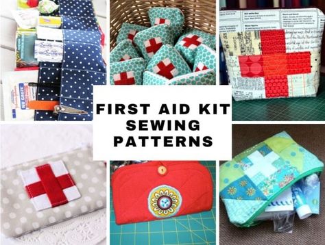 Homemade First Aid Kit, Travel Medicine Kit, Hello Sewing, First Aid Kit Travel, First Aid Pouch, Sewing Kits Diy, Ouch Pouch, Diy First Aid Kit, Medicine Kit