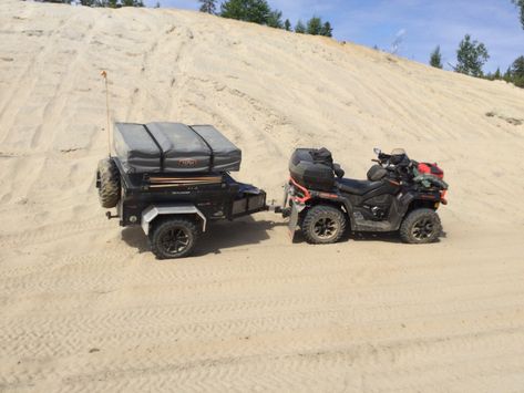 Atv Camping, Side By Side Accessories, Atv Implements, Atv Attachments, Tactical Truck, Atv Trailers, Vans Girl, Overland Trailer, Bug Out Vehicle