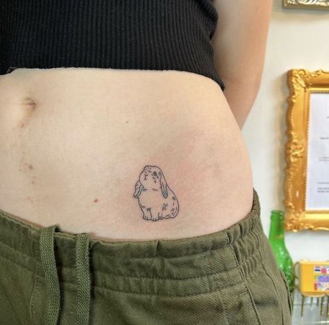 Arlo Tattoo, Bunny Tattoo Small, Cottagecore Tattoo, Special Tattoo, Earthy Tattoos, Bunny Tattoos, Rabbit Tattoos, Petite Tattoos, Tattoos Geometric