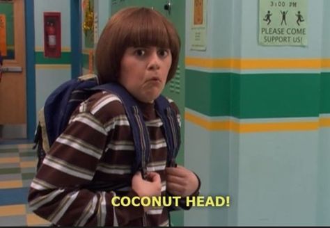 Ned's Declassified School Survival Guide - Coconut Head Coconut Head, Middle School Survival, Survival Techniques, School Survival, Pinturas Disney, Old Tv, Survival Guide, Kids Shows, Serie Tv