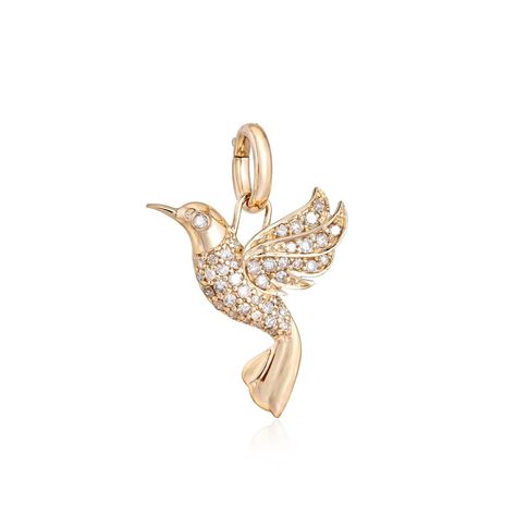 14K Diamond Bird Charm -14K Solid Gold  -G-H Color, SI1 Diamonds -0.27 ctw - Diamonds -0.33 ctw - Blue Sapphire -0.32 ctw - Pink Sapphire -16mm x 17mm with a 7mm bale -Each item comes beautifully in our signature bow jewelry box -Made with love in NYC♡ 💎 Looking for an engagement ring? 💍 Check out our NEW Etsy Shop https://www.etsy.com/shop/NolitaBridal Hummingbird Necklace, Gold G, Humming Bird, Bird Charm, Bird Necklace, Bow Jewelry, Mini Charm, Jewelry Black, Small Charms