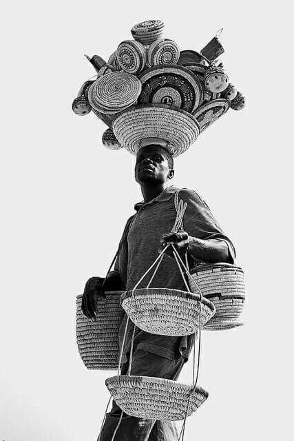 Black archives Beach Vendor, Nigeria Africa, Afrique Art, Art Noir, Basket Case, Man Portrait, African People, Out Of Africa, Lagos Nigeria