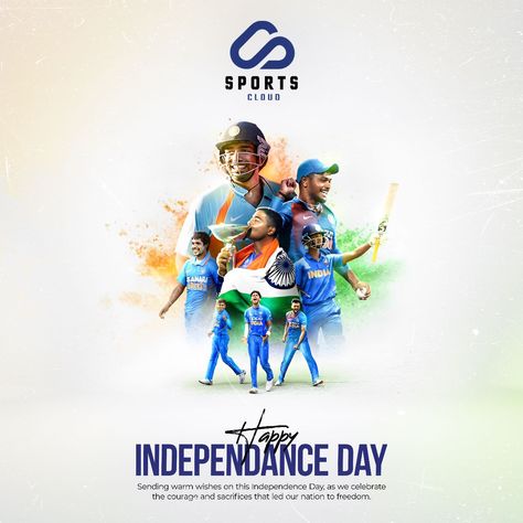 Happy Independence Day! Waving our tricolor with pride, as we commemorate India's journey to freedom.🇮🇳🇮🇳 #cricketnews #thesportcloud #sportscloud #IndependenceDayCelebrations #IndependenceDayIndia #ProudToBeIndian #FreedomAndUnity #India75 #JaiHind #TricolorCelebration #SovereignSpirit Happy Independence Day India, Independence Day India, Independance Day, Happy Independence, Cricket News, Happy Independence Day, Insta Instagram, Anime Background, Tri Color