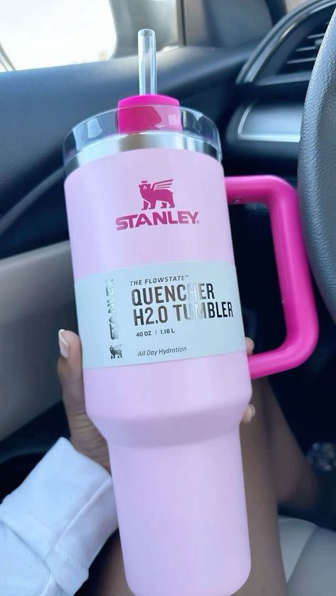 Stanley Water Bottle, Always By Your Side, Trendy Water Bottles, Birthday Basket, Pink Lifestyle, Pretty Pink Princess, Cute Water Bottles, Baddie Tips, Stanley Quencher