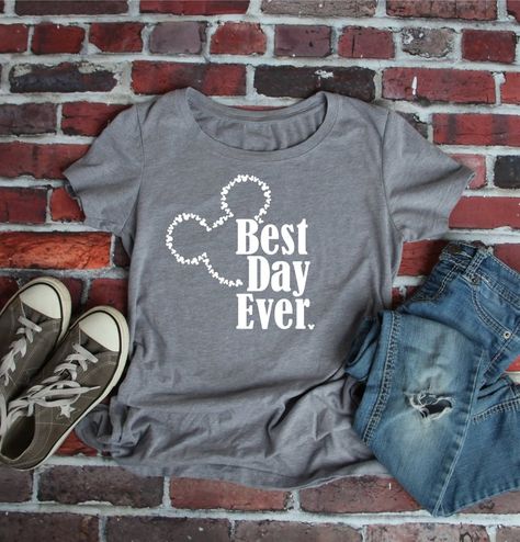 Disney SVG Best Day Ever Digital File Cricut Cut file Disney | Etsy Frozen Shirts, Disney Clipart, Disney Vacation Shirts, Idee Cricut, Disney Trip Shirts, Diy Disney Shirts, Disney Etsy, Disney World Shirts, Clipart Silhouette