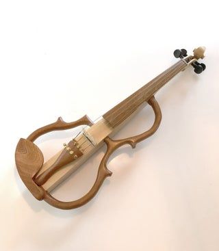 An Electric Violin : 13 Steps (with Pictures) - Instructables Violin White, Violin Black, Violin Bridge, Violin Family, Violin Design, Working With Wood, Electric Violin, Cheap Guitars, Vampire Weekend