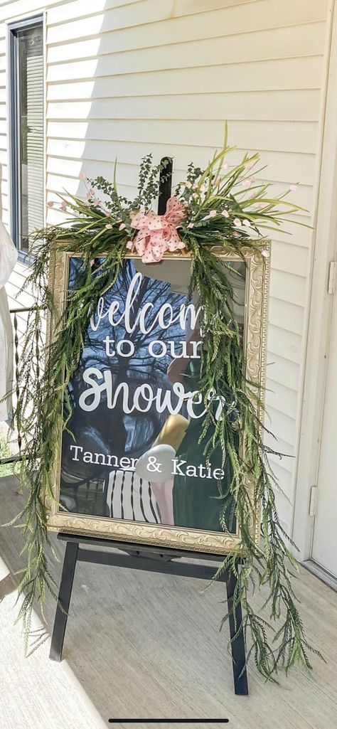 Couples Wedding Shower Themes, Wedding Shower Themes, Couple Wedding Shower, Shower Themes, Bridal Shower Rustic, Wedding Shower, Wedding Couples, Ladder Decor, Chalkboard Quote Art