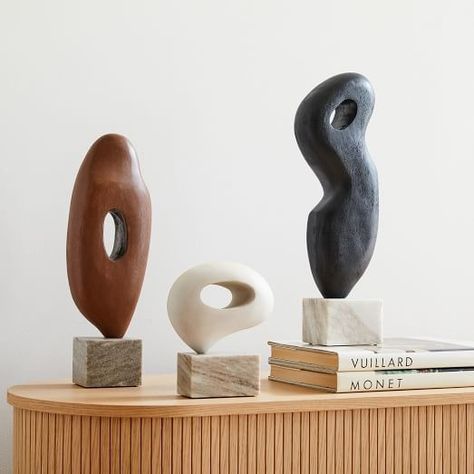 Decorative Accessories & Modern Sculptures | West Elm Abstract Wood Carving, West Elm Kids, Sculptural Object, Into The Woods, Modern Sculpture, Pottery Barn Teen, Small Furniture, Handcrafted Wood, Key Details