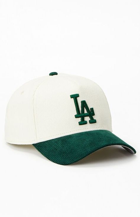 LA Dodgers Corduroy 9FORTY Hat Baggy Carpenter Jeans, Dodgers Hat, La Dodgers Hat, Dodger Hats, Carpenter Jeans, Pacsun, Hats, Green, How To Wear