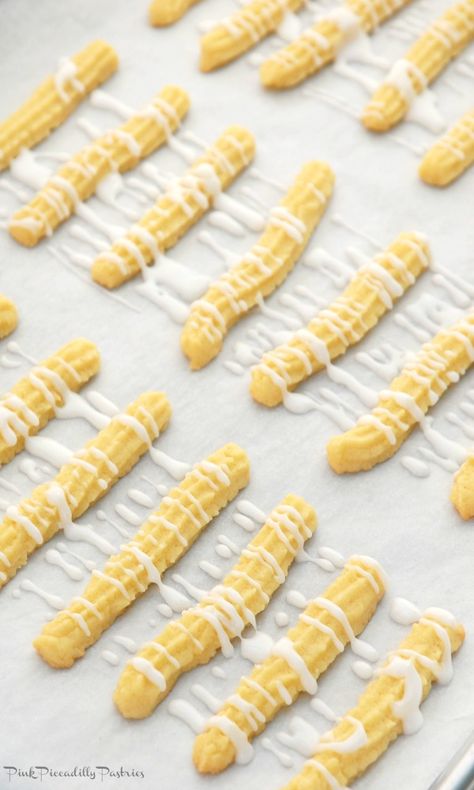 Cheese Straws Recipe Paula Deen, Cookie Straws, Lemon Heaven, Cookie Press Recipes, Delicious Lemon Desserts, Cheese Straws Recipe, Fancy Treats, 3 Cookies, Spritz Cookie Recipe