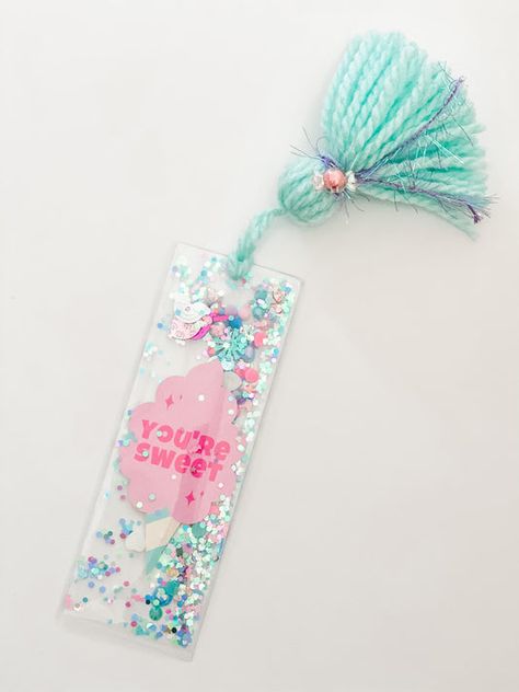 all – THE GLITTERMARK Glitter Bookmarks, Girly Crafts, Turquoise Yarn, Cricket Crafts, Color Candy, Unicorn Cookies, Custom Confetti, Day At The Park, Christmas Stocking Pattern