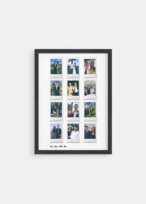 Customized 12 Moments Instant Film Poster featuring a collage of personalized photos arranged in an attractive grid Last Minute Anniversary Gifts, Film Collage, Meaningful Photos, Nostalgic Aesthetic, Mother's Day Gift Card, Collage Gift, Wedding Canvas, Magic Crafts, 50th Anniversary Gifts