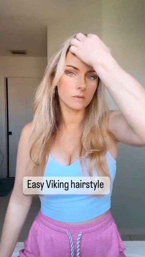 Easy Viking Hairstyles Long Viking Hairstyles Women, Easy Viking Hairstyles, Diy Viking Hair, Maiden Braid, Red Hair Cuts, Viking Hairstyles, Hairstyles Design, Hair Fixing, Viking Hair