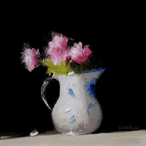 Neil Carroll, Oil Painting Realism, Painting Realism, Still Life Flowers, At The Mall, Life Paintings, Abstract Flower Painting, Flower Paintings, Plant Drawing