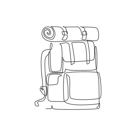 ​﻿​​backpacking backpack drawing - Yahoo Image Search Results Backpack Drawing, Backpacking Backpack, Art Aesthetic, Backpacking, Line Art, How To Draw Hands, Backpacks, Camping, Paint