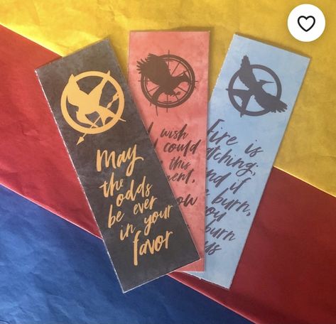 Hunger Games Bookmark, Hunger Games Crafts, Hunger Games Drawings, Hunger Games Quotes, Diy Bookmark, Bookmark Ideas, Handmade Bookmarks, Bookish Things, How To Make Bookmarks