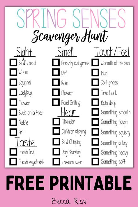 printable spring scavenger hunt Spring Scavenger Hunt Printable, Scavenger Hunt Activities, Spring Scavenger Hunt, Spring Challenge, Scavenger Hunt Printable, Bucket List For Teens, Scavenger Hunt Clues, Parenting Win, Handwriting Practice Sheets