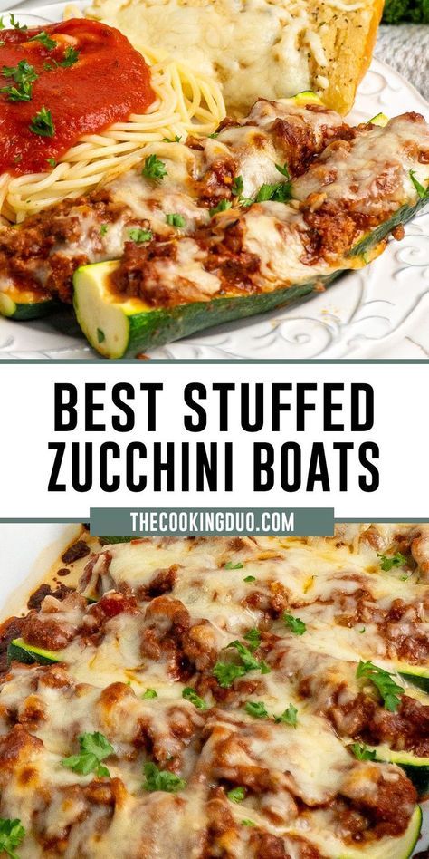 Easy Zucchini Boats Beef, Zucchini Spaghetti Boats, Hamburger Stuffed Zucchini Boats, Ground Beef Stuffed Zucchini Boats, Zucchini Boats Beef, Ground Beef Stuffed Zucchini, Pizza Boat, Healthy Stuffed Zucchini, Stuffed Zucchini Recipes