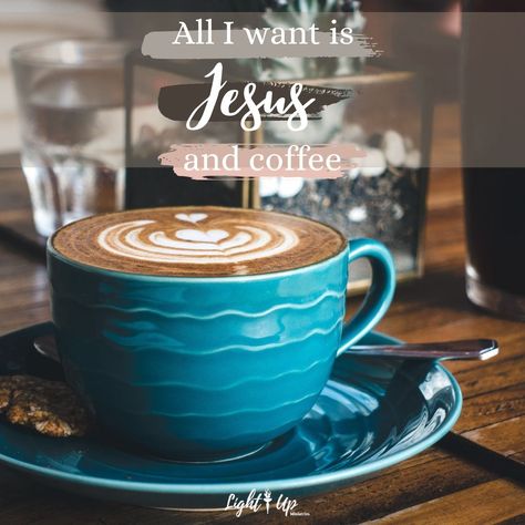 All I really need is Jesus and coffee. Truer words have never been spoken. #JesusisLord #followerofchrist #coffee #quotes Jesus Coffee Quotes, Coffee With Jesus, Jesus And Coffee, Jesus Coffee, Coffee Queen, Jesus Is Lord, Have A Blessed Day, Bible Art, Coffee Quotes