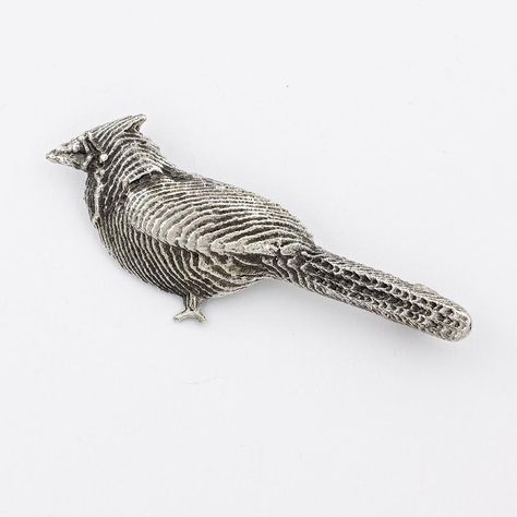 Sterling silver cuttlebone cast cardinal brooch. #silver #sterling #sterlingsilver #fashion# brooch #broach #brooche #cuttlebone #casting #oneofakind #original #handmade #goldsmith #goldsmiths #awesome #cardinal Hammered Silver Jewelry, Silver Casting, Jewelry Rendering, Face Jewellery, Metalsmithing Jewelry, Earrings Hoops, Casting Jewelry, Silver Jewels, 925 Silver Earrings