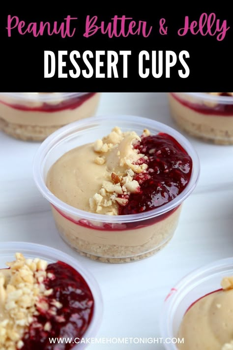 Dessert Shots No Bake, 2oz Dessert Cups, Dessert For Family Reunion, Gluten Free Mini Desserts, Cup Desserts For Parties, No Bake Mini Dessert Cups, Peanut Butter And Jelly Desserts, Dessert In A Cup For Party, Dessert Cups Ideas