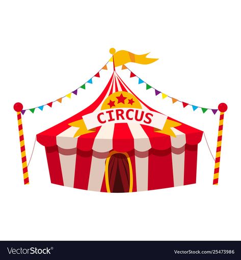 Circus Tent Illustration, Circus Tents, Cartoon Toilet, Circus 1st Birthdays, Circus Theme Party, Tent Awning, Procreate Ipad Art, Send In The Clowns, Circus Tent