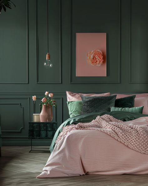 70 Modern Pink Bedroom Design and Decor Ideas for Home Owners – CreativeBooster Dusty Pink Bedroom, Sage Bedroom, Pink Bedroom Design, White Washed Furniture, Pink Bedroom Ideas, Sage Green Bedroom, Pink Bedroom Decor, Sage Green Walls, Pink Bedrooms