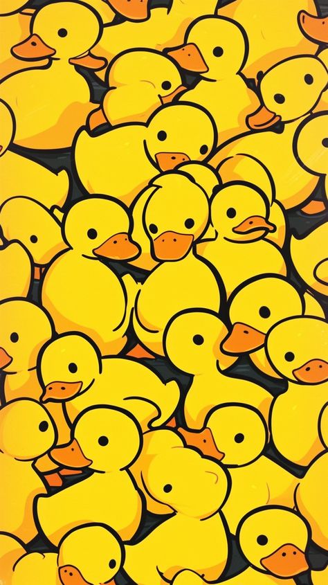 Rubber Duck Wallpaper Iphone, Duck Background Wallpapers, Yellow Ipad Wallpaper, Wallpapers Duck, Matilda Wallpaper, Yellow Phone Wallpaper, Duck Background, Ducks Wallpaper, Add Wallpaper