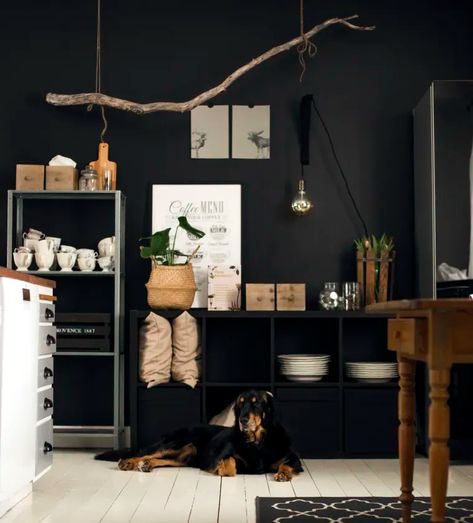 Dark Scandinavian Interior, Scandinavian Interior Design Ideas, Swedish Home, Tour Design, Sweet Home Design, Design On A Budget, Dark Home, Swedish House, Scandi Design