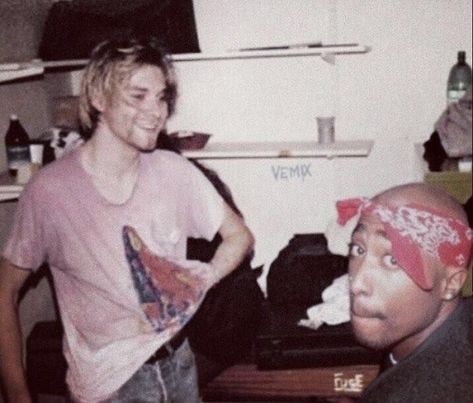 Kurt Cobain and Tupac Shakur. Tupac, Kurt Cobain