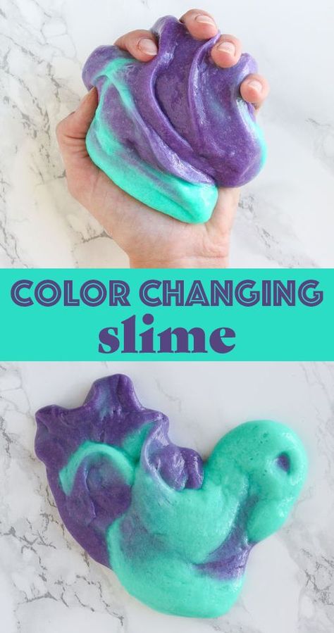 Color Changing Slime Recipe, Color Changing Slime, Slime Ideas, Edible Slime, Easy Slime Recipe, Slime Recipes, Diy Slime Recipe, Slime Party, Slime For Kids