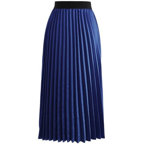 Chicwish Silky Glam Pleated A-line Skirt in Royal Blue (175 BRL) ❤ liked on Polyvore featuring skirts, blue, blue skirt, royal blue pleated skirt, royal blue a line skirt, electric blue skirt and knee length pleated skirt Pleated A Line Skirt, Royal Blue Skirts, Blue Pleated Skirt, Skirt Pleated, Pleated Skirts, Line Skirt, Blue Skirt, A Line Skirt, A Line Skirts