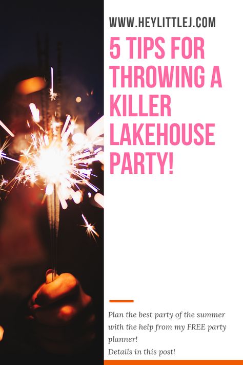 Lake house, cabin, cottage; Whatever you call it, the season is here! Click to find out my five steps to planning the biggest party of the summer! Ideas for food, fun, activities, and more! FREE printable planner included! Lake House Party Ideas, 30th Birthday Cabin Weekend, Cabin Birthday Party Ideas Adult, Lake House Activities, Lake Birthday Party Adult, Lake Party Ideas For Adults, Summer Lake Party, Lake Party Ideas, Lake House Party