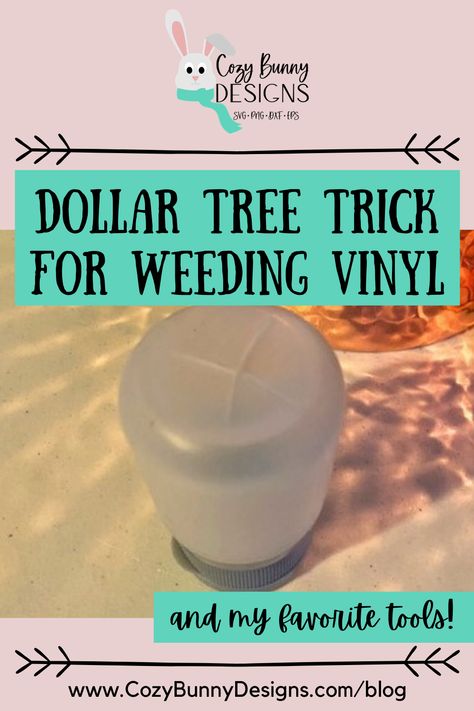 Check out my time-saving trick and some of my favorite tools for weeding vinyl (especially great for the sticky, adhesive vinyl)! #CozyBunnyDesigns #cricut #silhouette #cutfile Weeding Vinyl Hacks, Cricut Weeding Tool Hacks, Cricut Weeding Scraps Container, Cricut Weeding Hack, Cricut Machine Decals Decoration, Removable Vinyl Cricut Ideas, Vinyl Organization, Layering Vinyl, Cricut Blades