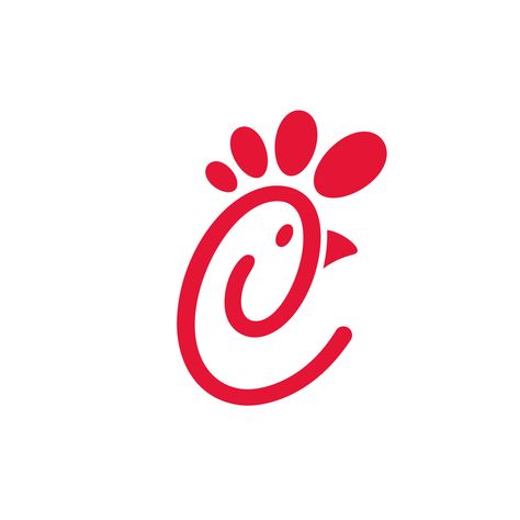 Chick-fil-A logo, hen, chicken, Letter C logo, Real company, real logo, Logos and Types, lettermark C. Type Only Logo, Chick Fil A Logo, Chicken Logo Design Ideas, Chicken Business Logo, Chicken Shop Logo Design, Chicken Logo Design, Chicken Logo Ideas, Hen Logo, Letter C Logo