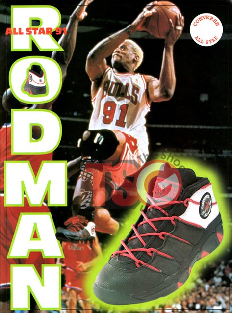 Sports Sketch, Denis Rodman, Dennis The Menace, Dennis Rodman, Sneaker Art, Shoes Converse, Sport Player, Nba Players, Chicago Bulls