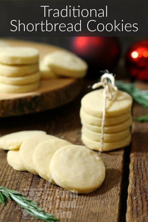 A traditional shortbread recipe using only three ingredients! No special skills, or equipment needed to create this classic holiday cookie. #shortbread #cookie #christmas #baking via @earthfoodandfire Traditional Shortbread Recipe, Easy Shortbread Cookie Recipe, Scottish Shortbread Cookies, Shortbread Cookies Easy, Almond Shortbread Cookies, Whipped Shortbread Cookies, Christmas Shortbread, Shortbread Recipe, Cookie Christmas