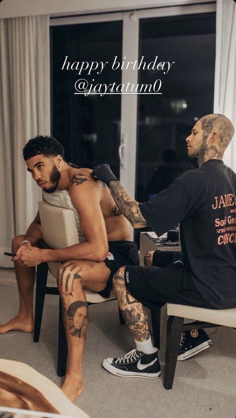 Jason Tatum Tattoo, Jayson Tatum Tattoo, Tatum Tattoo, Jason Tatum, Jordan Woods, Lamelo Ball, Jayson Tatum, Boston Sports, Black Boys