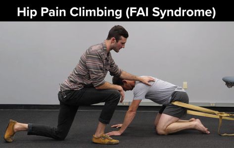 Do you have pain in the front of your hip or groin? Is sitting cross-legged or in low chairs uncomfortable? Is your hip pain worse following a climbing session? Have you noticed high-stepping or cross-over moves cause you pain? If you answered yes Fai Hip Impingement Exercises, Femoroacetabular Impingement, Hip Impingement Exercises, Hip Impingement, Hip Strengthening Exercises, Sitting Cross Legged, Cross Legged, Hip Mobility, Get Toned