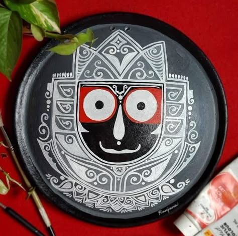 Jagannath Pic, Sora Painting, Matka Decoration, Kulo Art, Kolka Art, Phad Painting, Alpona Design, Bengali Art, Modern Art Canvas Painting