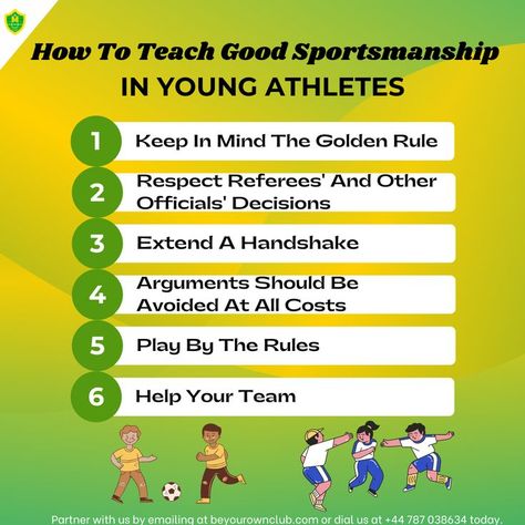 Good sportsmanship in young athletes fosters teamwork and character while instilling respect, honor, discipline, kindness, and resilience. Here are a few helpful tips to keep in mind when teaching kids how to be good sports: Sportsmanship Activities, Soccer Player Workout, Good Sportsmanship, Teaching Kindness, Soccer Tips, Young Athletes, Golden Rule, Soccer Player, Lessons For Kids