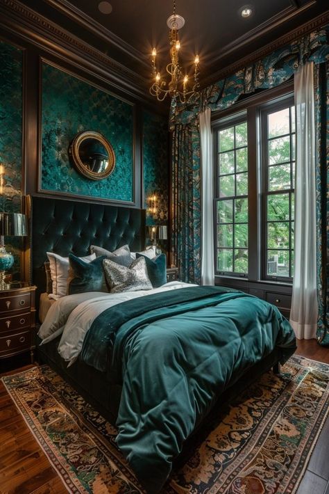 29 Vintage Bedroom Ideas for a Nostalgic Feel 13 1920 Bedroom, 20s Bedroom, Steampunk Bedroom, Vintage Bedroom Ideas, Colonial Interior, Traditional Cottage, Classic Americana, Vintage Bedroom, Art Deco Home