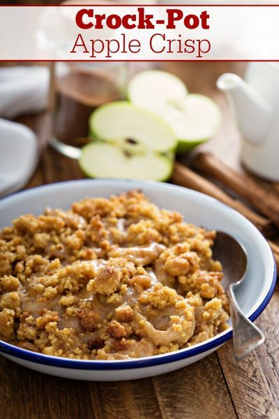 Crock Pot Apple Crisp Recipe, Apples Desserts, Crockpot Apple Crisp, Slow Cooker Apple Crisp, Crisp Topping, Pear Crumble, Apple Crisp Recipe, Slow Cooker Apples, Crock Pot Desserts