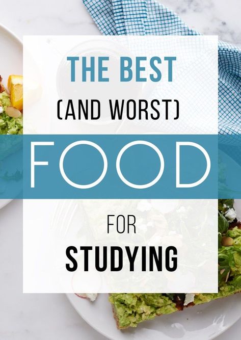 Food For Studying, Healthy Study Snacks, Preparing For Exams, Worst Food, College Food Hacks, Exam Season, Study Snacks, Recipe For Teens, Studying Food