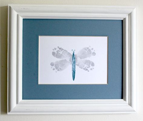 dragonfly nursery art | Modern Nursery Art Baby Feet Dragonfly by ... | What To Expect When Y ... Dragonfly Nursery, Sailboat Nursery, Baby Art Crafts, Baby Footprint Art, Modern Nursery Art, Safari Theme Nursery, Footprint Crafts, Baby Footprint