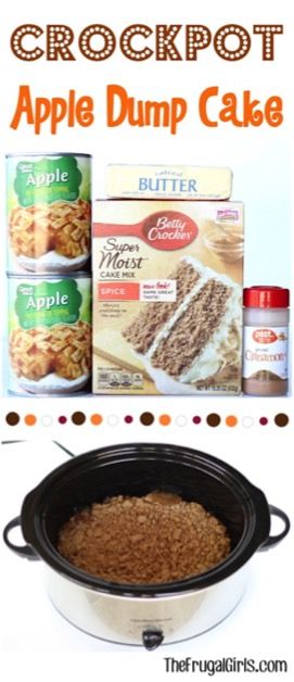 Crock Pot Dump Cake, Crockpot Apple Dump Cake, Crock Pot Dump, Crockpot Cake, Apple Dump Cake Recipe, Apple Dump Cake, Crockpot Apple, Dump Cake Recipe, Crockpot Dessert Recipes