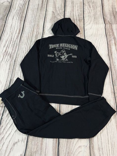 True Religion Sweatsuit New Full Set Men's Jogger & Sweats Hoodie size 2Xl Nwt. Condition is "New with tags". Shipped with USPS Priority Mail. True Religion Set, True Religion Tracksuit, True Religion Sweatsuit, Sweatsuit Men, True Religion Outfits, True Religon, Sinful Clothing, True Religion Hoodie, Men Jogger